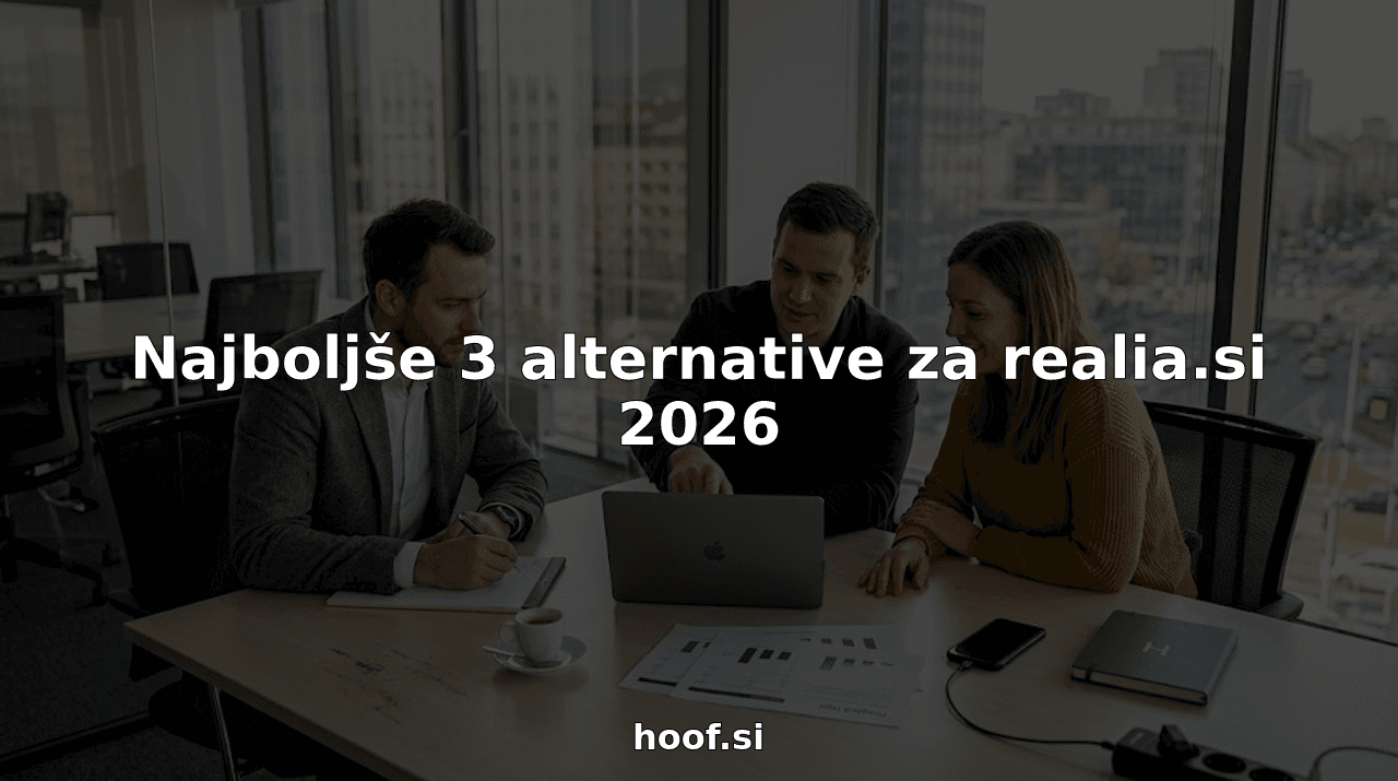 Najboljše 3 alternative za realia.si 2026