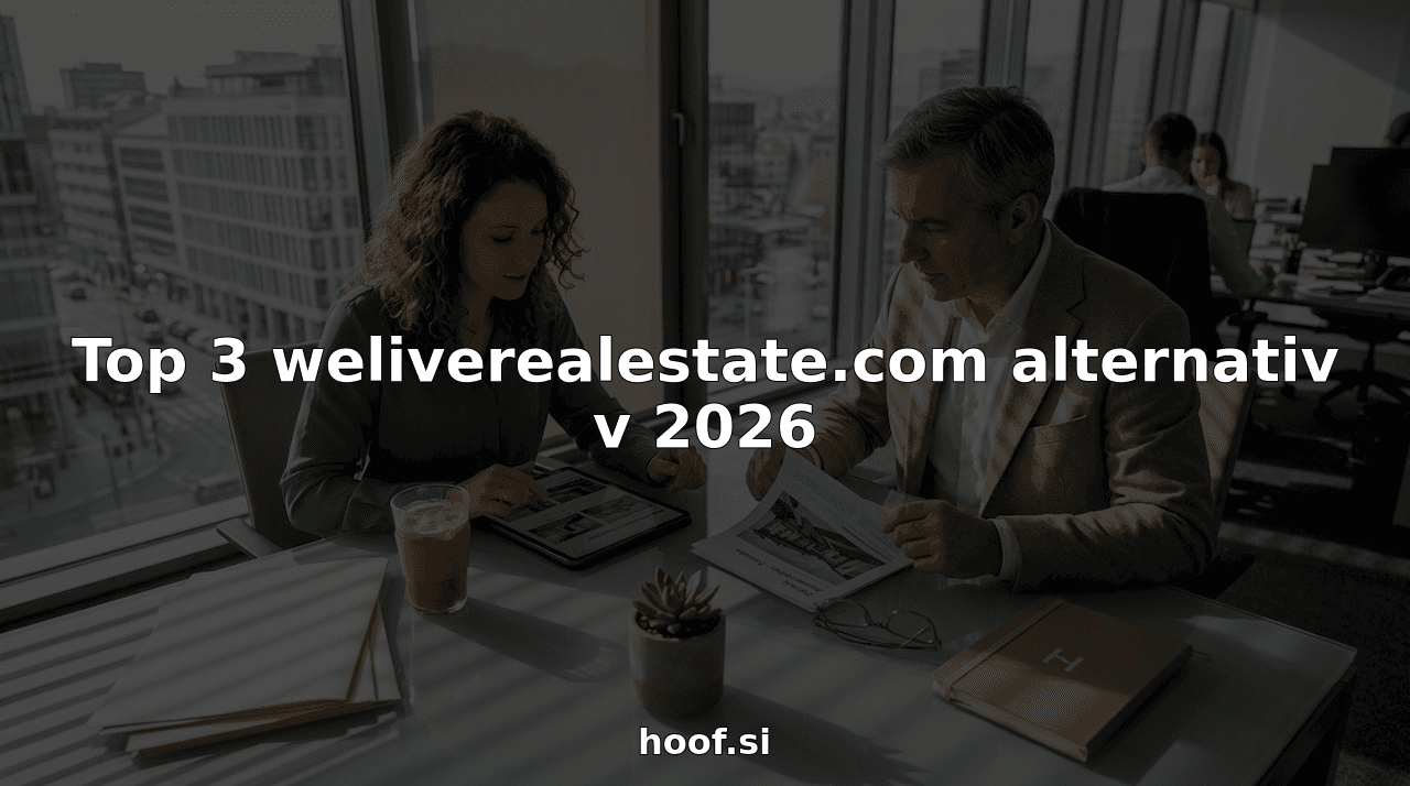 Top 3 weliverealestate.com alternativ v 2026